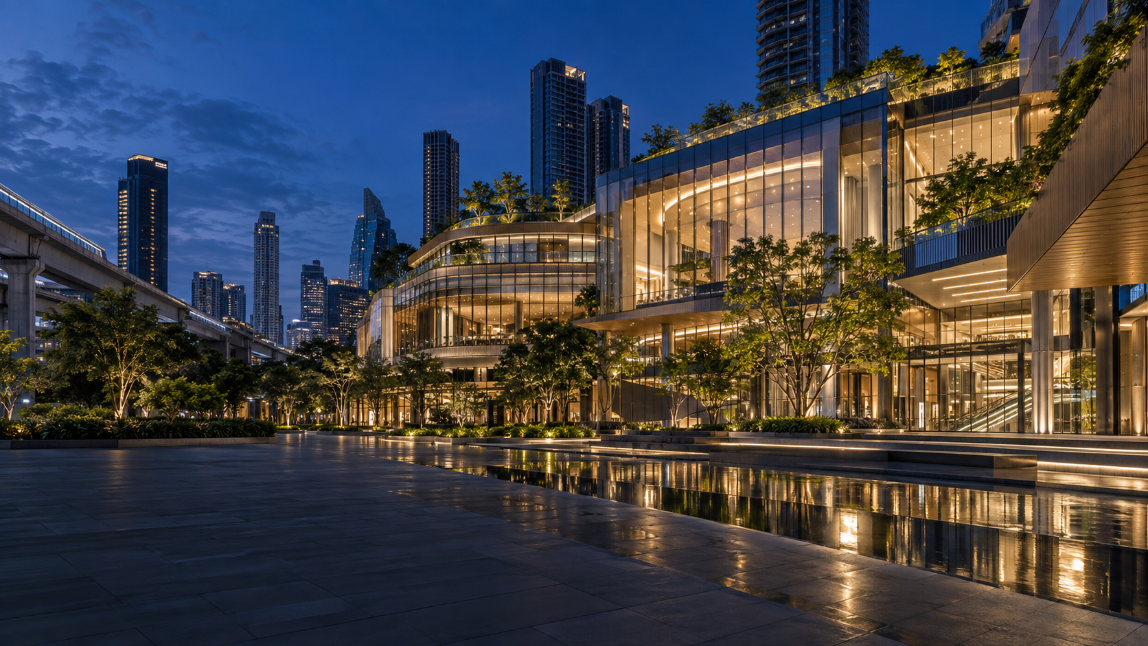 Conceptual premium commercial development
